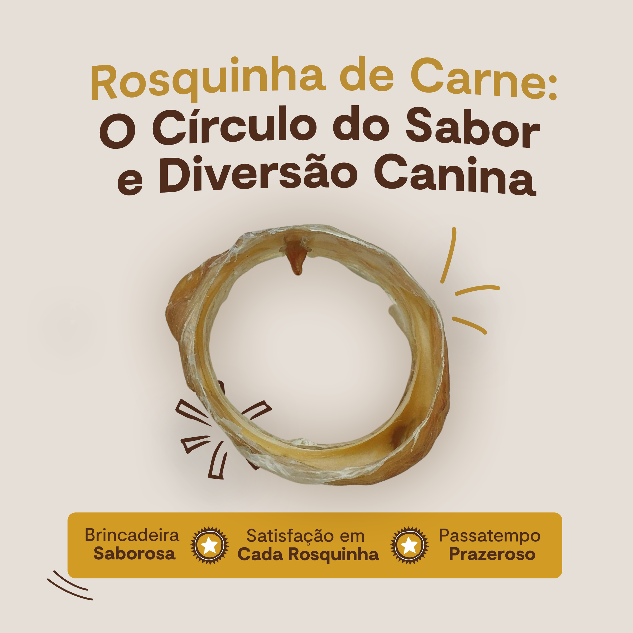 Rosquinha de carne - 1 und