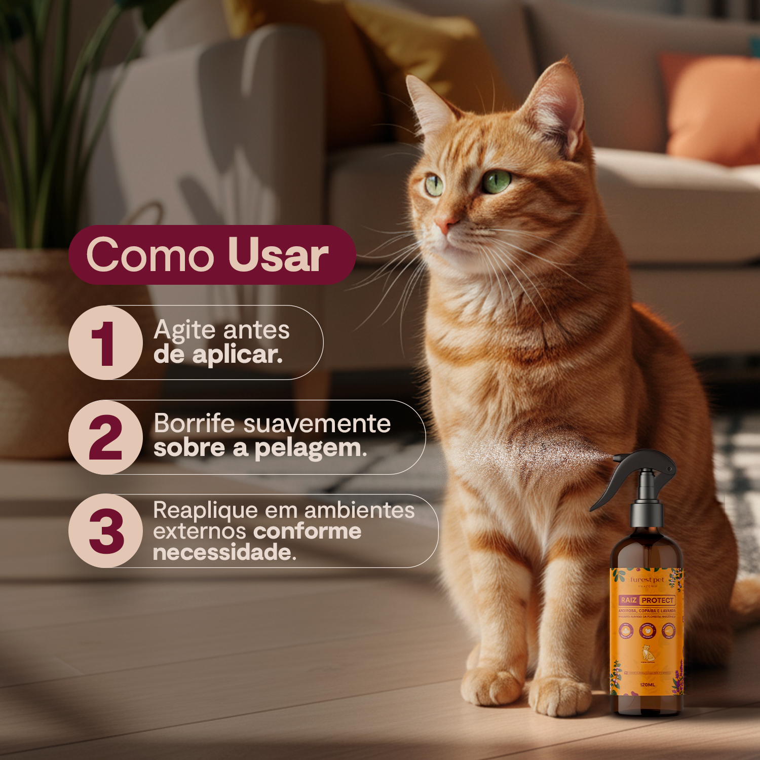 Raiz Protect Para Gatos - 120 ML